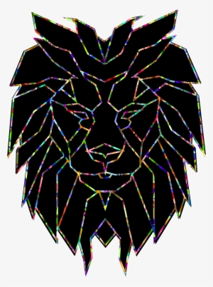 This Free Icons Png Design Of Chromatic Polygonal Lion #620415