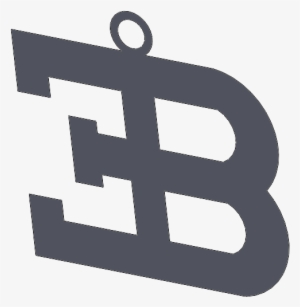 Bugatti Logo Keychain - Christian Cross #620533