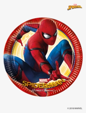 Spiderman Paper Plates Larger Photo - Spiderman Birthday Invitation Card #620674