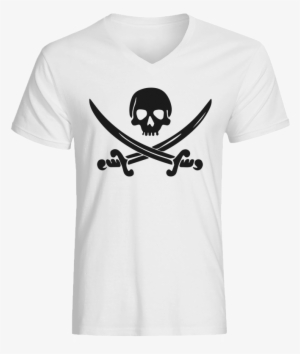 Captain Jack V Neck - Pirate Clip Art #621023