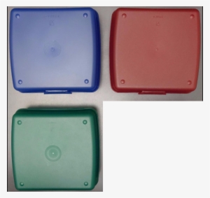 2 Of 4 Tupperware Sandwich Keepers 3pc Jewel Tones - Nintendo 3ds #621564 2 Of 4 Tupperware Sandwich Keepers 3pc Jewel Tones - Nintendo 3ds #621564