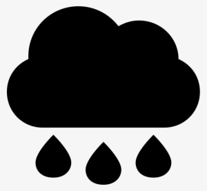 Raindrops Of Rain Falling Of Dark Cloud Comments - Nube Con Agua Logo #621678