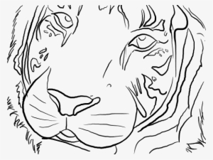 Free Tiger Line Art By Naomih91-d4lv07p - Tiger Free Lineart #621745