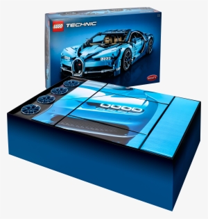 A Classic Bugatti Duo-tone Blue Color Scheme Reflects - Lego Bugatti Chiron Box #621799