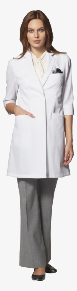 Women's Flare & Summer Fit Lab Coat - White Coat #622161