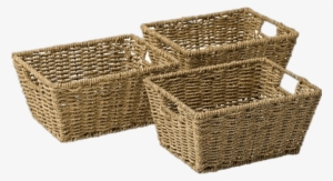 Free Png Set Of Storage Baskets Png Images Transparent - Small Seagrass Storage Baskets #622495
