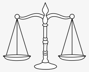 Legal Scales Line Art - Scale Coloring Page #623083