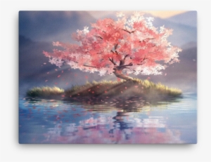Limited Edition Cherry Blossom Tree Island Canvas - Cherry Blossom #623300