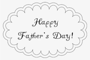 Fathers Day Printable Cloud Card - Father's Day Clip Art Images Black And White #623375 Fathers Day Printable Cloud Card - Father's Day Clip Art Images Black And White #623375