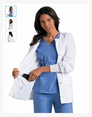 Warm-up Jacket White Small Long Sleeve 29 Inch Jacket, #623420