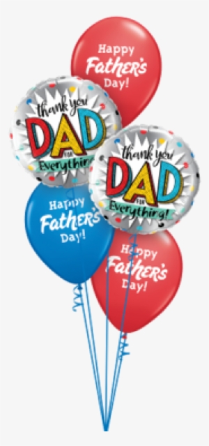 Happy Fathers Day Thank You Balloon Bouquet - Balloon #623563