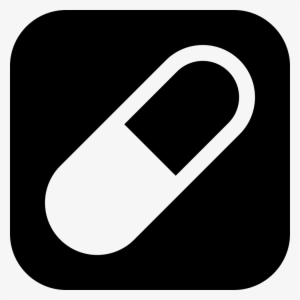 Medicine Capsule Symbol On - Medicine Icon Png White #623670