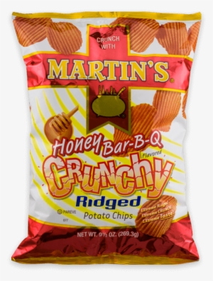 Martin's Crunchy Ridged Potato Chips - Martins Crunchy Ridged Honey Bbq Potato Chips - 4 Oz #623696