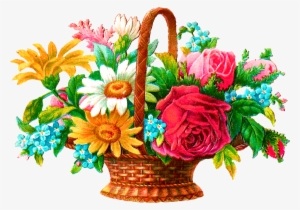 Flower Basket Png Clip Freeuse - Bouquet #623898