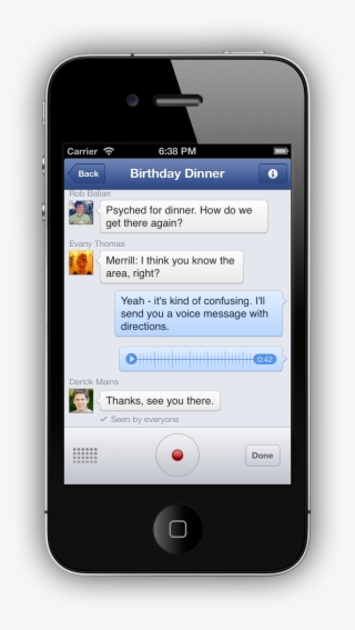 Facebook Message On Phone #623987