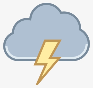 Storm Clipart Transparent - Cloud Lightning Symbol #624199