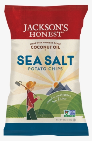 Sea Salt Potato Chips - Jackson's Honest Sweet Potato Chips Made With Coconut #624223