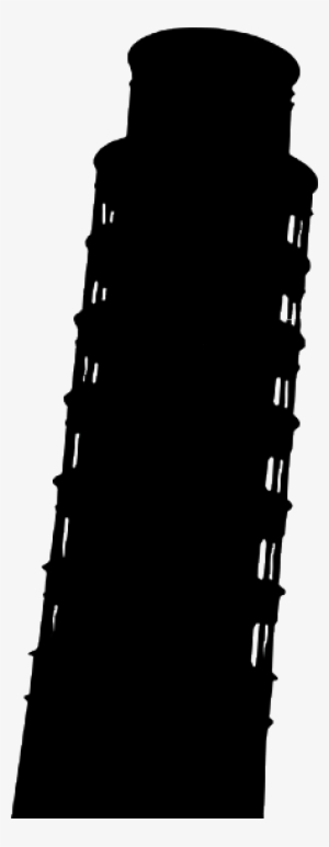 Leaning Tower Of Pisa - Silhouette Leaning Tower Of Pisa #624586