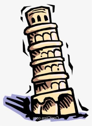 Leaning Tower Of Pisa Royalty Free Vector Clip Art - Leaning Tower Of Pisa #624806