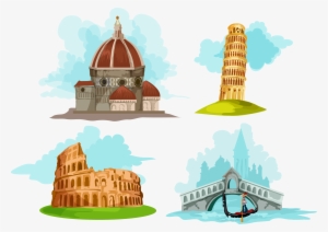 Leaning Tower Of Pisa Working On The Statue Of Liberty - Pisa Tower Vector Png #624936