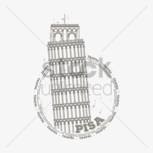 Leaning Tower Of Pisa V矢量图形 - Leaning Tower Of Pisa #625057