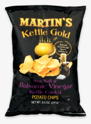Martin's Kettle Gold Potato Chips Sea Salt & Balsamic - Martins Kettle Gold Potato Chips, Sea Salt #625058