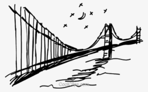 Golden Gate Bridge Royalty Free Vector Clip Art Illustration - Illustration #625113
