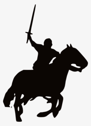 Knight Clipart Horse Silhouette - Knight On Horse Silhouette #625161
