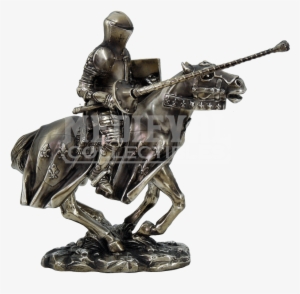 Medieval Knight Png Pic - 8.5 Inch Armored Knight With Lance On Horse Resin Statue #625305