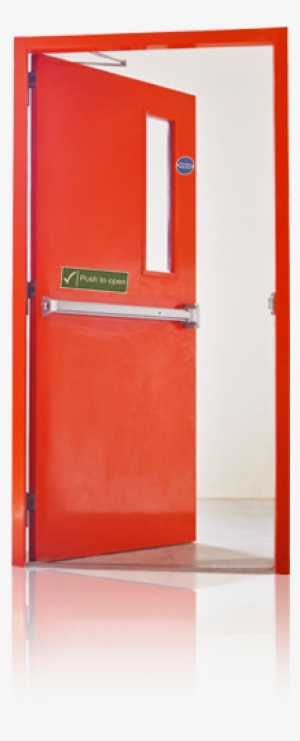 Red Fire Door - Fire Door Png #625384