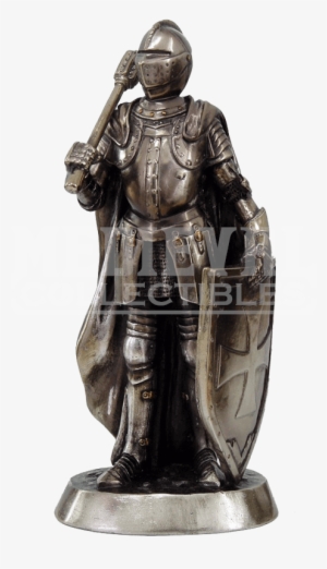 Mace Wielding Medieval Knight Statue - Statue Mace #625654