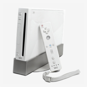 A Docked White Nintendo Wii - Wii Console Png #626145