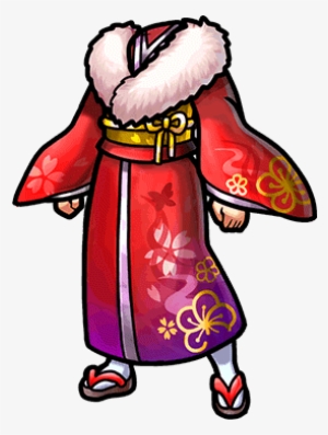 Gear-red New Year's Kimono Render - Unison League Kimono #626529