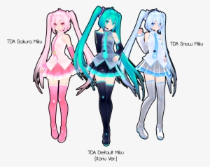 Sakura And Butterfly - Snow Miku Tda Dl Mmd #626693