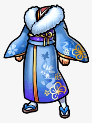 Gear-blue New Year's Kimono Render - Kimono #626739