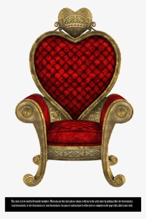 Queen Of Hearts Throne Render 01 By Frozenstocks On - Trono De Reina Png #627792