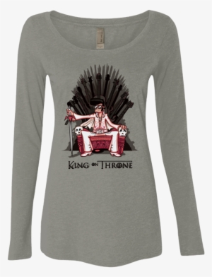 King On Throne Women's Triblend Long Sleeve Shirt #627882 King On Throne Women's Triblend Long Sleeve Shirt #627882