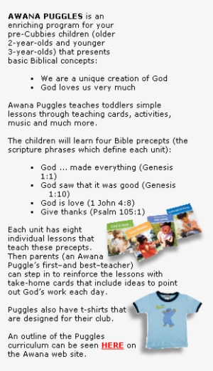 Awana Puggles Png - Awana #628306