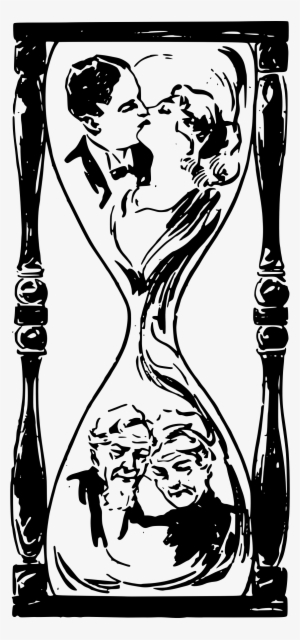 Big Image - Couple In Hourglass #628667