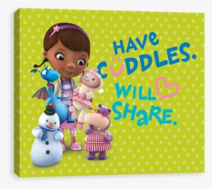 Doc Mcstuffins Share Cuddles - Doc Mcstuffins Birthday Card Printable Free #628729