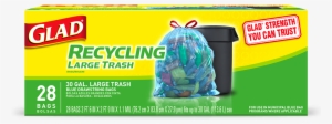 Recycling Large Trash Drawstring Blue Bags #628874