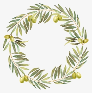 Graphic Free Download Wreath Watercolor Photos By Canva - Transparent Watercolour Olive Wreath #628936 Graphic Free Download Wreath Watercolor Photos By Canva - Transparent Watercolour Olive Wreath #628936