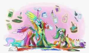 Paint Fight By King - Mlp Celestia Wet Mane #629070