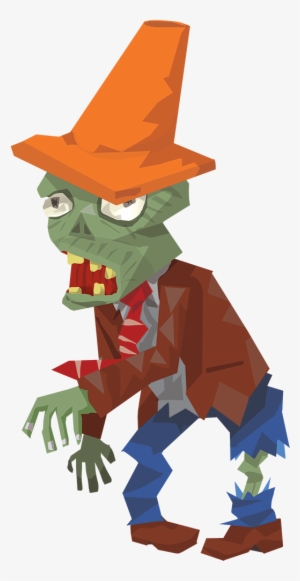 Road Cone Zombie, Plants Vs Zombies - Cartoon #629154 Road Cone Zombie, Plants Vs Zombies - Cartoon #629154
