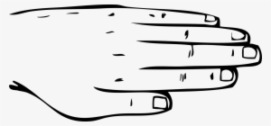 Human Body Human Back Hand Nail Computer Icons - Body Parts Clipart Black And White #629327