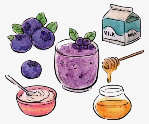 Smoothie Milkshake Muffin Blueberry - Aspire Bulksale White Bib Aprons Diy Blank Artist Crafts #629730