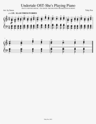 Print - Play Undertale On Piano #6200950