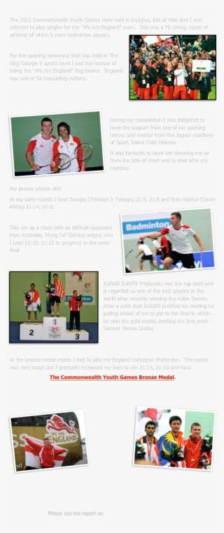 The 2011 Commonwealth Youth Games Were Held In Douglas, - Flyer #6201059