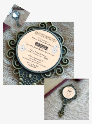 Carved Hand Mirrors Were Sent Out As Invitations To #6202034