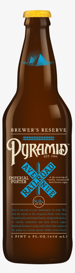 Railroad-avenue 22ozpng - Beer Bottle #6203280